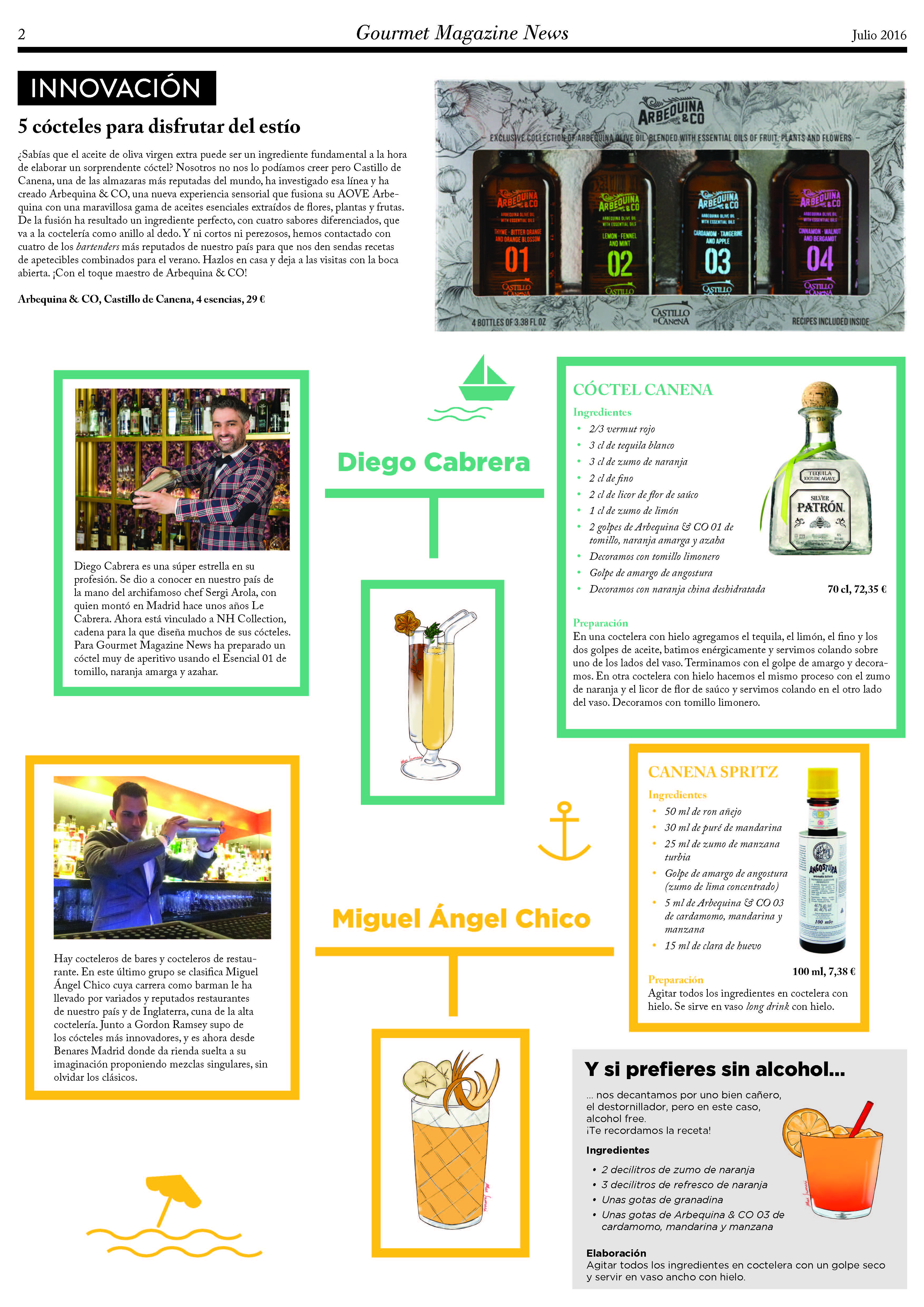 Cocktails_aceite_Arbequina_and_Co_Castillo_de_Canena