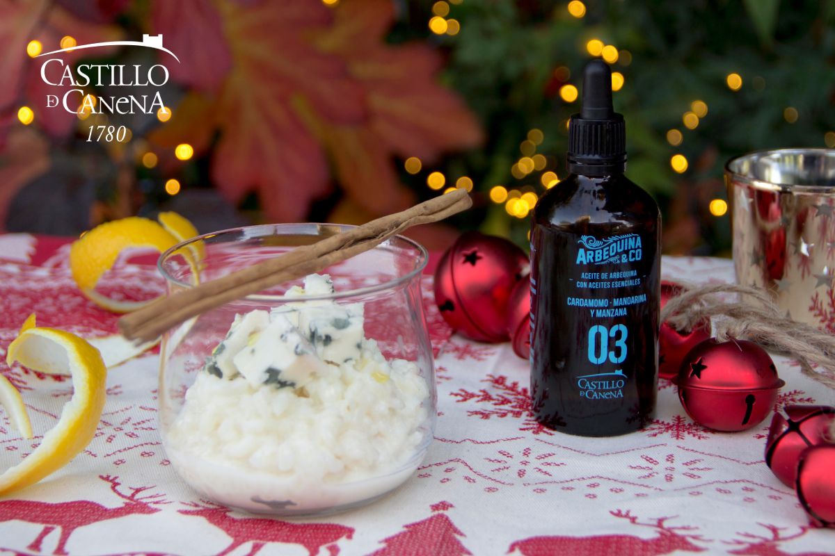 receta de arroz con leche con queso azul
