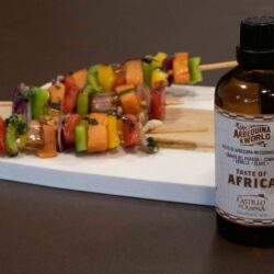 receta de brocheta de boniato y verduras con aceite de oliva