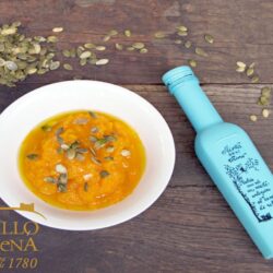 receta de crema de calabaza con canela y aceite de oliva