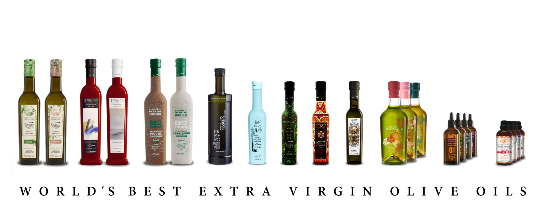 Botellas de aceite de Castillo de Canena